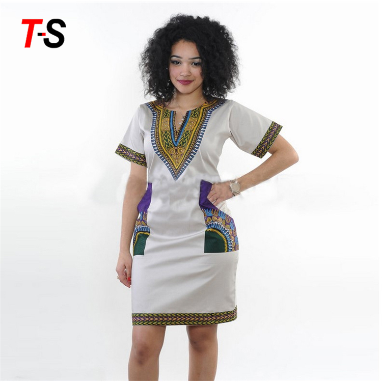 Вышитые мусульманин женщин африканского Kitenge платье конструкций
