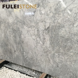 Poli pas cher prix super blanc quartzite <span class=keywords><strong>gris</strong></span> <span class=keywords><strong>granit</strong></span> marbre dalles - Product Image 2