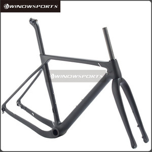 Winow disco grava fibra de <span class=keywords><strong>carbono</strong></span> completo <span class=keywords><strong>cuadro</strong></span> de la bicicleta grava bicicleta del carbón del marco de <span class=keywords><strong>ciclocross</strong></span> grava bici - Product Image 3