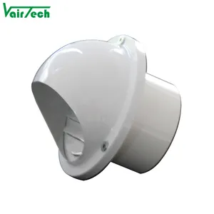 Hvac aluminum wall boat cowl round air vent