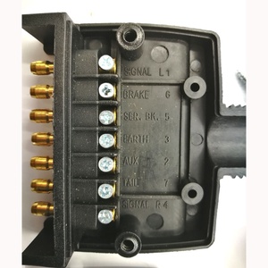 ขั้วต่อรถพ่วง 7 <span class=keywords><strong>ขา</strong></span> แบบออสเตรเลีย จากโรงงานโดยตรง 24V 12V ตัวแปลงไฟฟ้า 7 <span class=keywords><strong>ขา</strong></span> สำหรับรถบรรทุก ขั้วต่อปลั๊กสำหรับรถพ่วงแบบแบน - Product Image 2