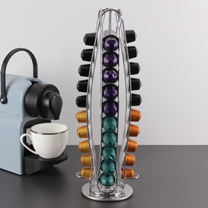 Fengyue บ้านลวดเหล็กชุบโครเมี่ยม40ชิ้น <span class=keywords><strong>Nespresso</strong></span> ผู้ถือแคปซูลกาแฟ - Product Image 1