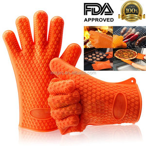 Gants en silicone résistants à la <span class=keywords><strong>chaleur</strong></span>, 10 pièces, pour la cuisine au barbecue - Product Image 2