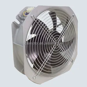Ventilador Axial de flujo de aire de 24/48V y 250MM para cabina de telecomunicaciones, evaporador de extracción, Enfriador de paleta