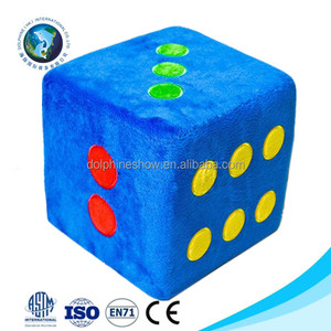 Giáo dục game kids toy Fuzzy tùy chỉnh bọt dice set thời trang đầy màu sắc giá rẻ nhồi plush mềm xúc xắc đồ chơi đồ - Product Image 5
