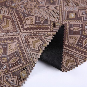 Huesos de acabado de impresión de punto de trama de ankara tela 100% poliéster - Product Image 4