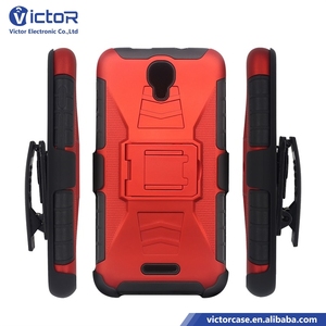 Proveedores de Guangzhou China PC + TPU doble protectora de la caja del teléfono celular con pata de cabra para Alcatel OT5010 - Product Image 2