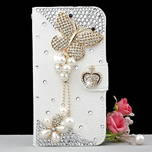 3D Bling Crystal Rhinestone Wallet Leather Purse Flip Card Pouch Stand Cover Case For iphone 5S 5C 6S plus 7 7PLUS xs xr max