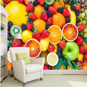 <span class=keywords><strong>Papel</strong></span> Tapiz Resistente al Agua, Mural de Pared 3D con Diseño de Frutas y Verduras Frescas, Rollo de <span class=keywords><strong>Papel</strong></span> Tapiz Estilo Italiano - Product Image 1