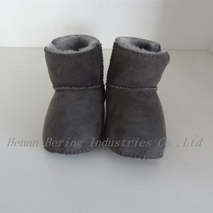 Spagnolo Merino pelle di pecora scarpe da neve inverno calda vera pelliccia di pecora morbido caldo scarpe da bambino inverno stivali da bambino - Product Image 2