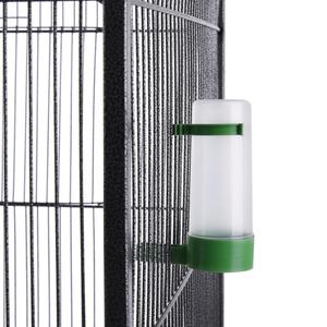 Vendita calda gabbia di uccello di legno posatoi con tetto in tubo di acciaio - Product Image 6