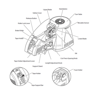 ZCUT-870 Giấy Băng Dispenser Cutter Tự Động Carton Đóng Gói Băng Dispenser Gun Masking Tay Băng Dính Dispenser Kim Loại - Product Image 5