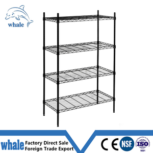 NSF Bột Tráng 4 Lớp Thương Mại Thép Kệ Dây Kệ Giá - Product Image 1