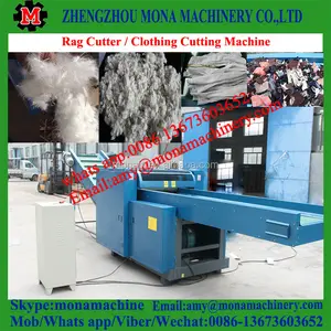 Fully Automatic Cotton Yarn Recycling Crushing Fiber Chopping Old Waste Clothes Cutter Cloth Cutting Machine Price