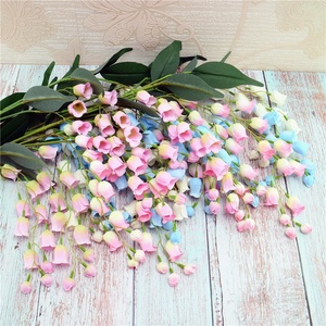 S-1237 2019ร้อนขายปรับแต่งเจ้าสาวช่อดอกไม้ดอกไม้ประดิษฐ์ Lily Of The Valley สำหรับงานแต่งงาน - Product Image 6