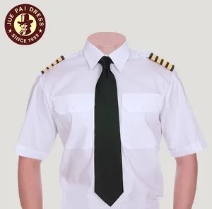 Tùy Chỉnh Anti-Shrunk 100% Cotton Trống Pilot Áo Đồng Phục