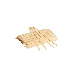 Individual wrapped flat wooden diamond toothpicks