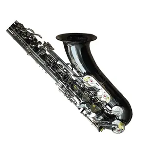 Saxophone en nickel noir plaqué nickel de haute qualité, clés de couleur nickel blanc argent