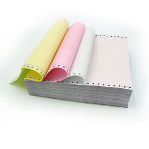 工厂专业供应商 <span class=keywords><strong>2</strong></span>层 9.5x11英寸 100%原生木浆无碳纸 电脑连续打印纸 NCR 多色 - Product Image 1