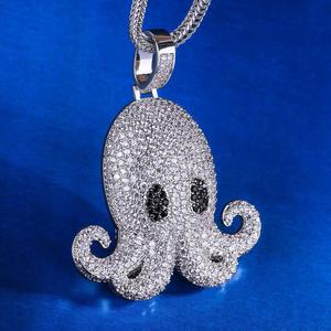KRKC & CO Colgante De Pulpo de oro blanco - Product Image 4