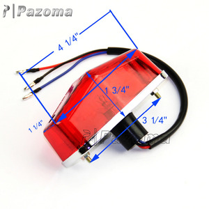 Vendita caldo Pazoma Universale Lucas Tipo Luce della Coda Del Motociclo Luce Freno Posteriore di Ricambio Red Lens Assembly - Product Image 6