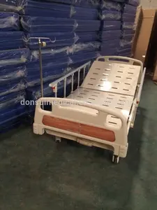 Cama de hospital 1 manivela para clínica médica manual aprovada pela CE, ABS, uma função