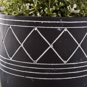 Commercio all'ingrosso moderna <span class=keywords><strong>vasi</strong></span> da <span class=keywords><strong>giardino</strong></span> coperta esterna in <span class=keywords><strong>cemento</strong></span> fioriera vaso di fiori vaso da fiori con la linea - Product Image 2