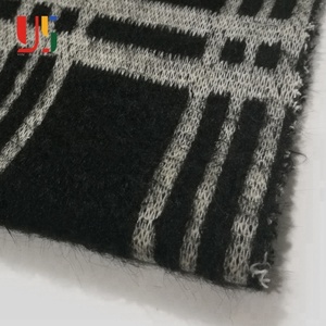 <span class=keywords><strong>Noir</strong></span> <span class=keywords><strong>et</strong></span> <span class=keywords><strong>blanc</strong></span> À Carreaux fils teints stripe knit jacquard enfants vêtements hacci tissu - Product Image 1