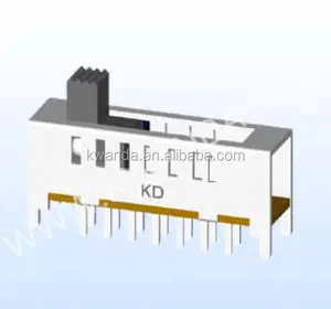 Interruptor deslizante de 7 posiciones 1p7t 14 pines mini cableado schematic