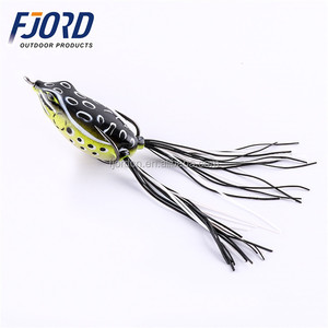 FJORD Factory Oem 40mm/55mm/60mm/65mm fatto a mano galleggiante in plastica morbida rana esca in PVC per la pesca del <span class=keywords><strong>luccio</strong></span> nel fiume lago diretto cina - Product Image 3