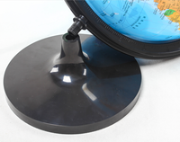 Gelsonlab HSGA-025 Globe terrestre rotatif de bureau classique, globe terrestre interactif pour l'enseignement géographique, carte du monde, 32 cm, bleu