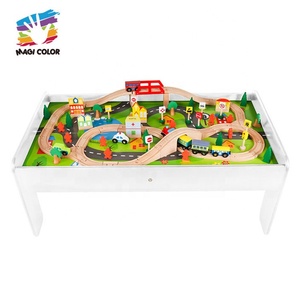 Mới đến giáo dục 90 cái bằng gỗ <span class=keywords><strong>train</strong></span> set bảng cho trẻ em W04C009C - Product Image 2