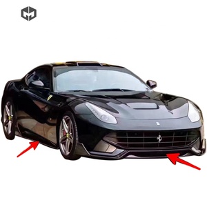 Difusor de labio delantero y trasero de fibra de carbono, faldón lateral, alerón para maletero, Kit de carrocería DMC, accesorios de coche para <span class=keywords><strong>Ferrari</strong></span> <span class=keywords><strong>F12</strong></span> - Product Image 2