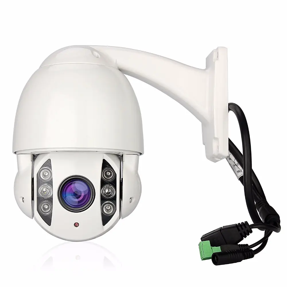 10X Zoom Quang Học Tốc Độ Cao Mini IR IP PTZ Camera , 2.0 M 1920*1080 Camera An Ninh Dome Với 6 PCS Công Suất Cao Hồng Ngoại