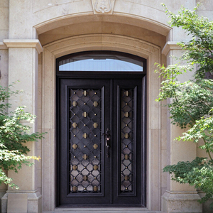 Puerta <span class=keywords><strong>de</strong></span> Entrada Moderna <span class=keywords><strong>de</strong></span> Hierro Forjado para Entrada - Product Image 6