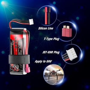 Batería de Polímero de Litio de Alta Capacidad 55C 4S 14.8V 6000mah, Carcasa Flexible, Lipo, para Autos RC, Juguetes, Paquete de Baterías para Aficionados - Product Image 4