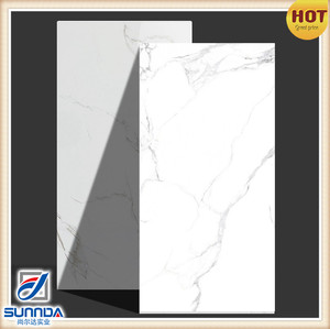 <span class=keywords><strong>Carrelage</strong></span> de sol en céramique brillant de haute qualité, porcelaine polie, corps complet de marbre breloque, <span class=keywords><strong>miroir</strong></span> <span class=keywords><strong>blanc</strong></span>, brillant, 60x120cm - Product Image 3