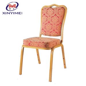 Caso de acolchado hotel de lujo de oro de acero al por mayor banquete <span class=keywords><strong>sillas</strong></span> apilables - Product Image 6