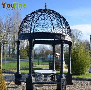 Gazebo de jardin en <span class=keywords><strong>fer</strong></span> <span class=keywords><strong>forgé</strong></span> antique <span class=keywords><strong>pas</strong></span> <span class=keywords><strong>cher</strong></span> avec toit en métal - Product Image 3