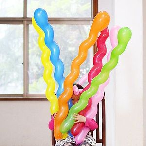 Factory Price party decoration long screw ballon latex spiral balloon