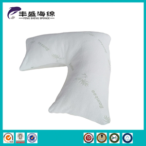 El grande de bambú <span class=keywords><strong>almohada</strong></span> de espuma de memoria rallado reina para tirar - Product Image 2
