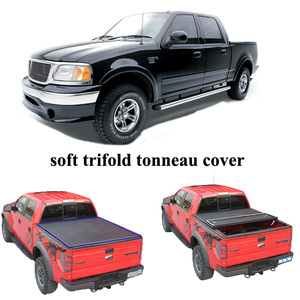 Cubierta <span class=keywords><strong>de</strong></span> <span class=keywords><strong>Carga</strong></span> para Camioneta, Plegable en Tres Partes, Suave, Compatible con <span class=keywords><strong>Ford</strong></span> F150 F-150 2009-2014 con Caja <span class=keywords><strong>de</strong></span> 5.5 pies - Product Image 2