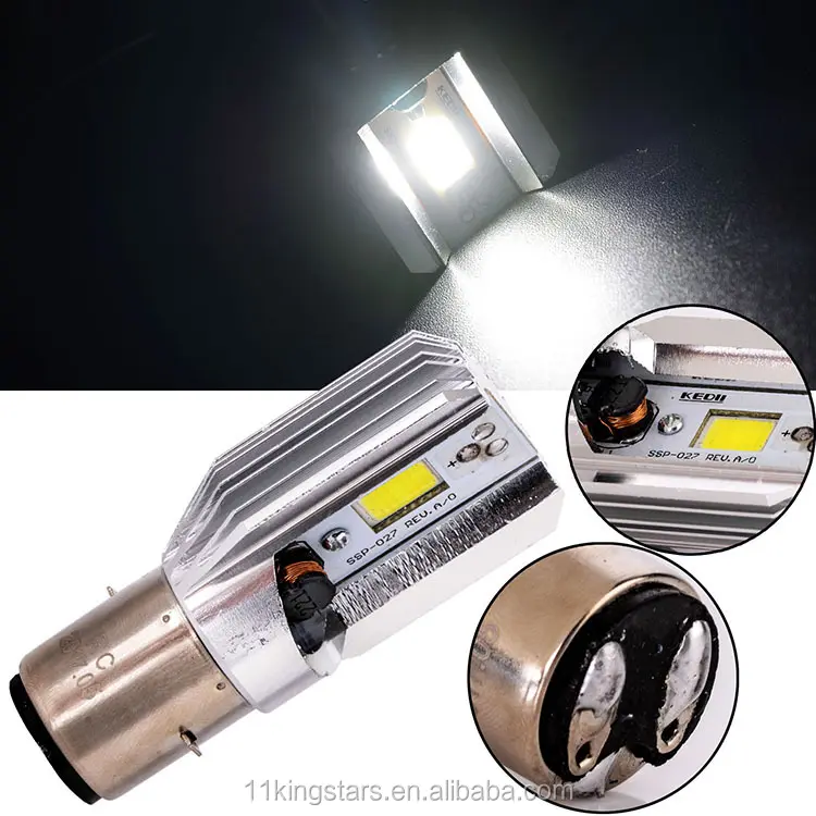 Super bright H6 BA20D car motorcycle led bulbs headlight 6V-80V