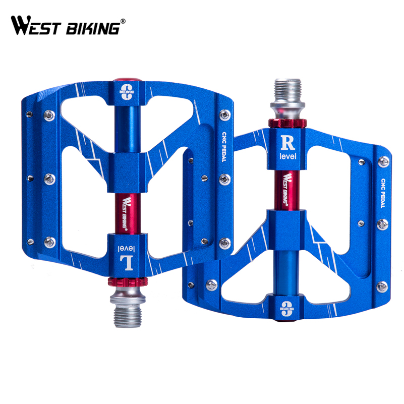 WEST BIKING Foldable Bicycle Pedals Nylon Cycling Folding Bike Pedals