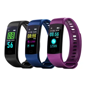 Screen Waterproof Smart Band with Heart Rate Monitor Wristband Bracelet Blood Pressure