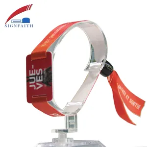 Pulsera inteligente de tela HF RFID NFC para eventos