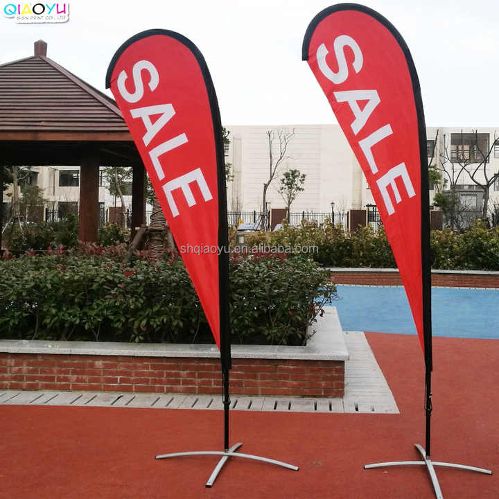 Hot Sale Cheap Advertising Teardrop Flag Banner for Coffee Shop Made in China