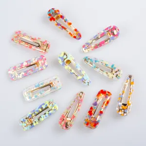 CLARMER Korea High Quality Zinc Alloy Princess Girls Hair Clips Acetic Acid Duck Bill Hairpin For Women