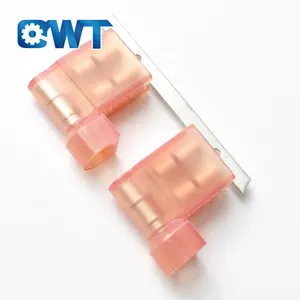 QWT Type Fully Insulated Quick Disconnects 2-520856-2 Connector Female Flag Shaped 2-520128-2Spade Crimp Terminal