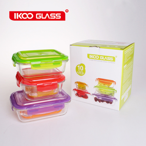 Icoo — ensemble de conteneurs alimentaires en verre, 10 pièces, stockage des aliments à emporter - Product Image 2